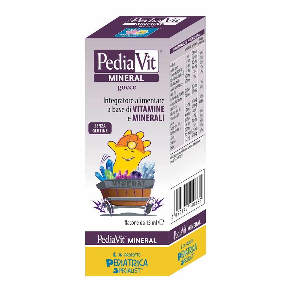 Pediatrica PediaVit Mineral Gocce Integratore di Vitamine e Minerali, 15ml