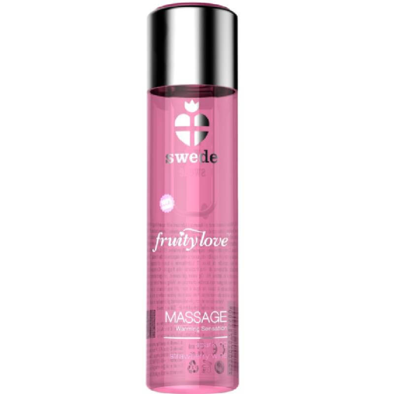 Swede - Fruity Love Warming Effect Massage Oil Sparkling Strawberry Wine 120 ML