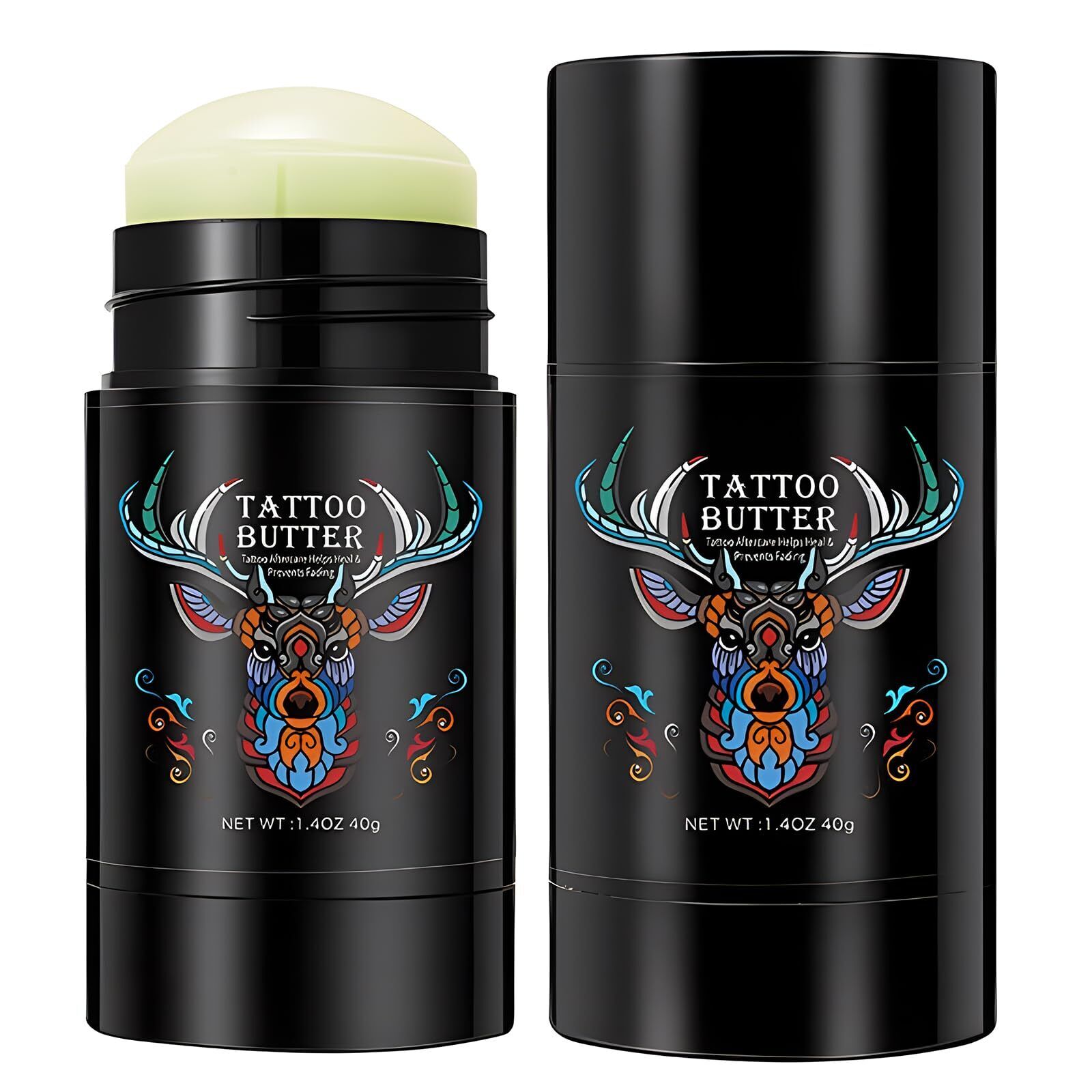 2 Pezzi Crema Tatuaggi 40g Tattoo Crema per Tatuaggi Tattoo Butter Crema Leni...