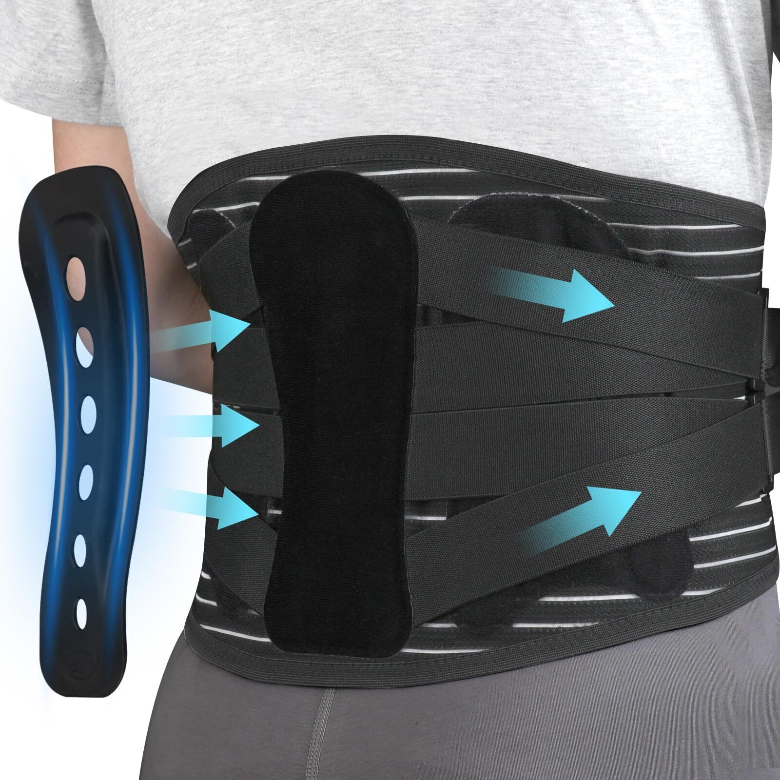 Cilnos Fascia Lombare Supporto Schiena, Fascia Schiena Lombare (C3k)