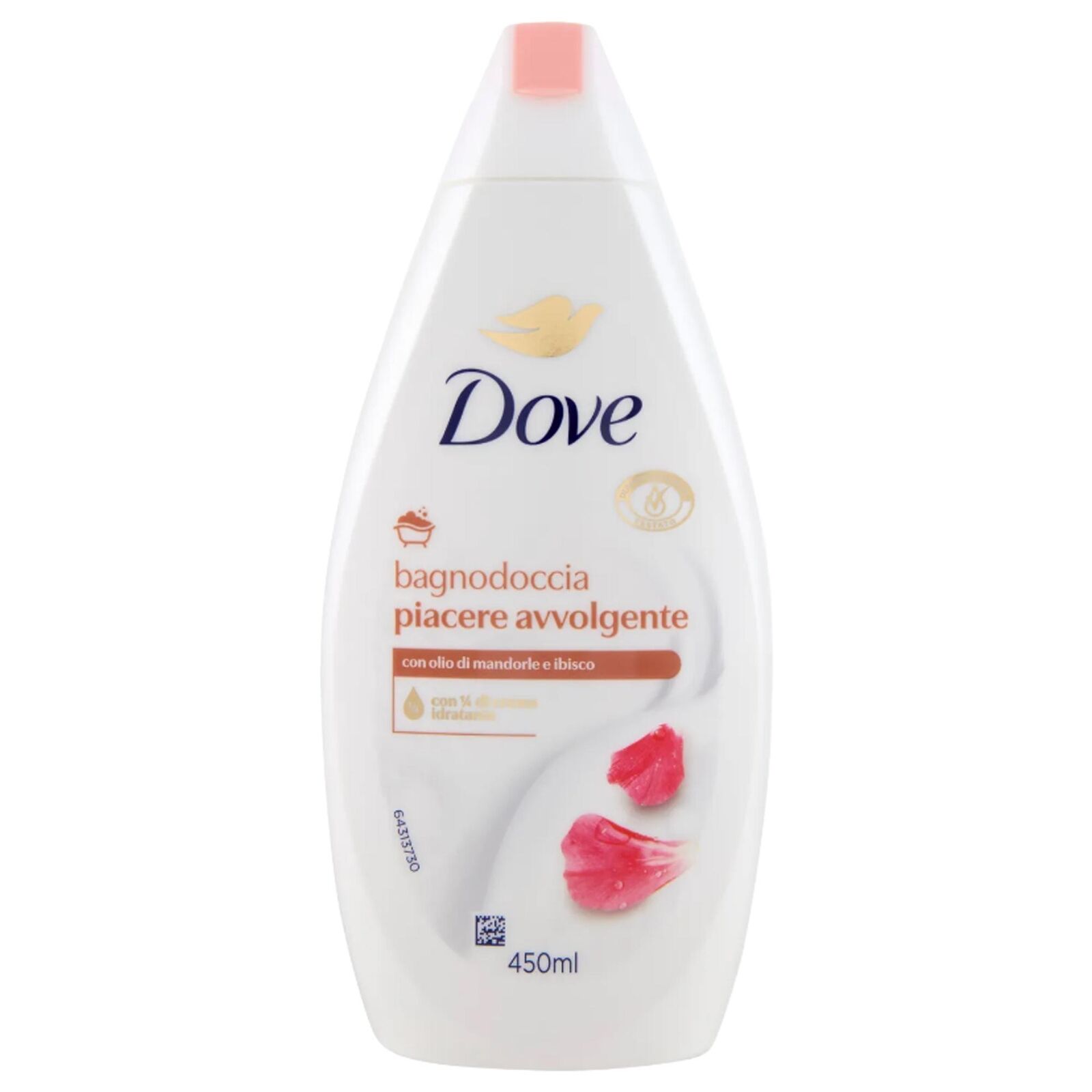DOVE BAGNODOCCIA CORPO CON CREMA IDRATANTE 450ML PIACERE AVVOLGENTE