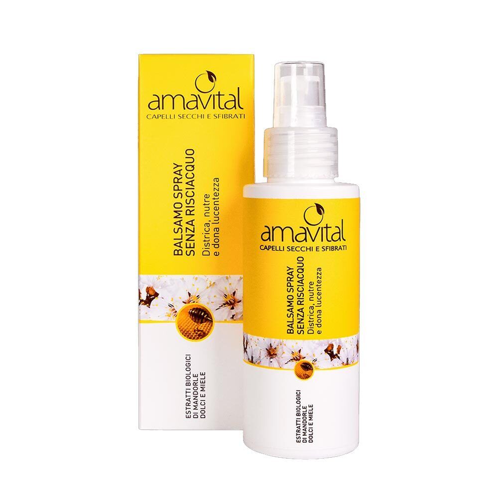 Oficine Cleman Amavital - Balsamo Spray Capelli Secchi senza risciacquo, 100ml