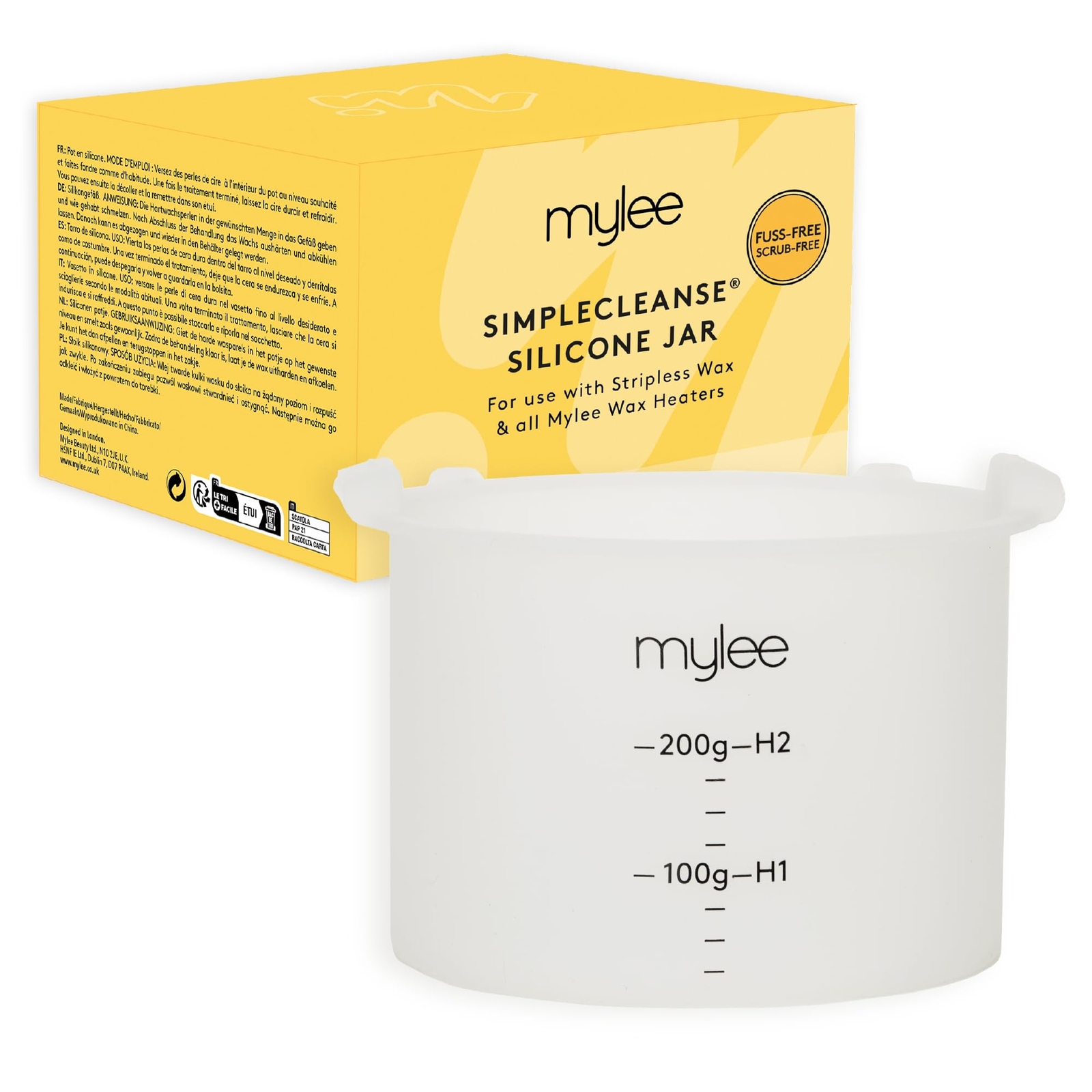 Mylee Vaschetta in Silicone per Ceretta con Tecnologia SimpleCleanse: (N7X)