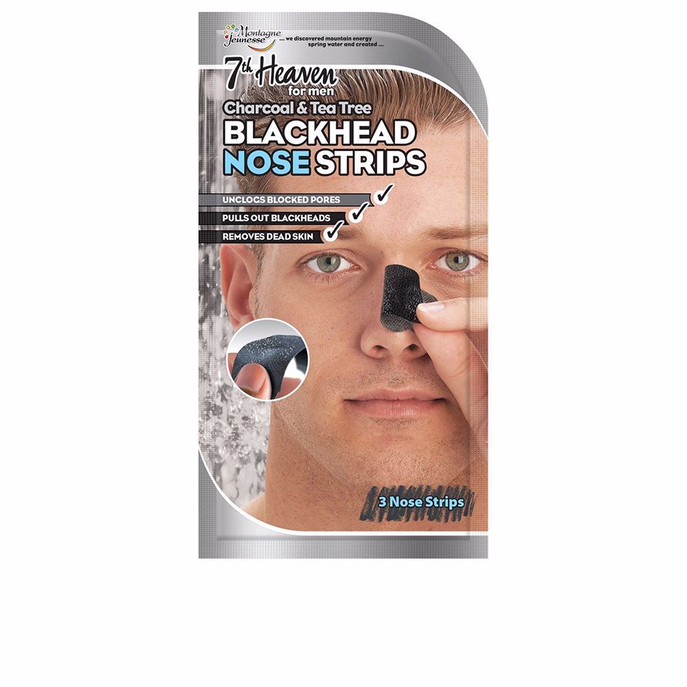 Cosmetici viso 7th Heaven unisex FOR MEN BLACK HEAD nose strips 3 u