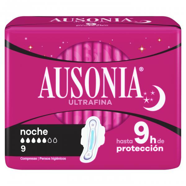 Ausonia Night With Wings Sanitary Towels 9 Units