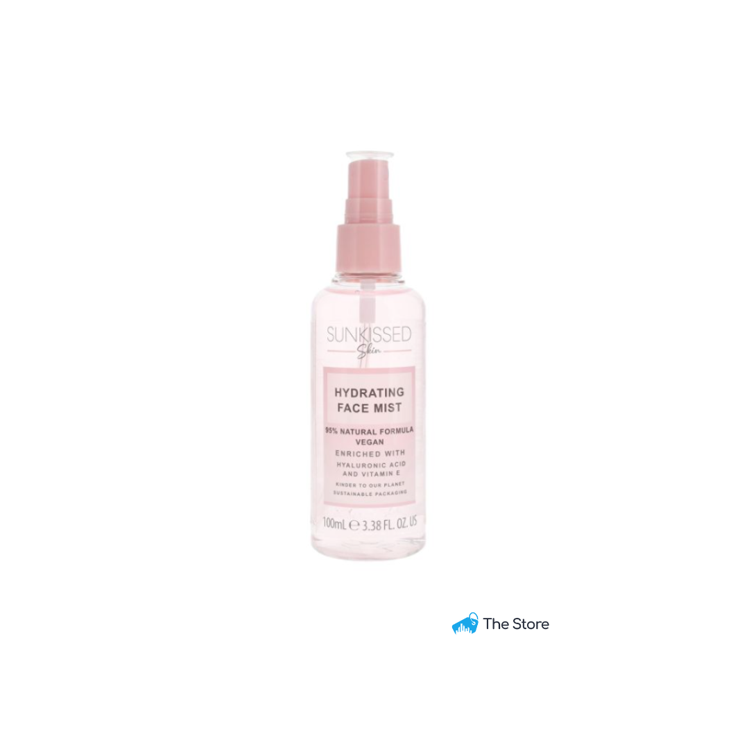 Sunkissed Skin Hydrating Face Mist 100ml - 95% Natural Formula, Vegan - Hyaluron