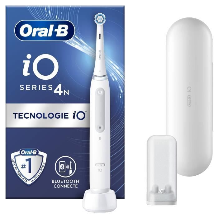 1436152 Spazzolino elettrico connesso ORAL-B iO4 - 80363959 - bianco - wireless