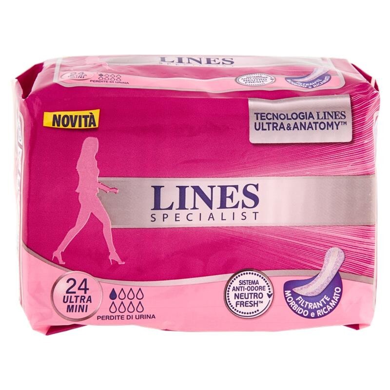 LINES SPECIALIST ULTRAMINI IN SET DA 24PZ CON SISTEMA ANTI ODORE