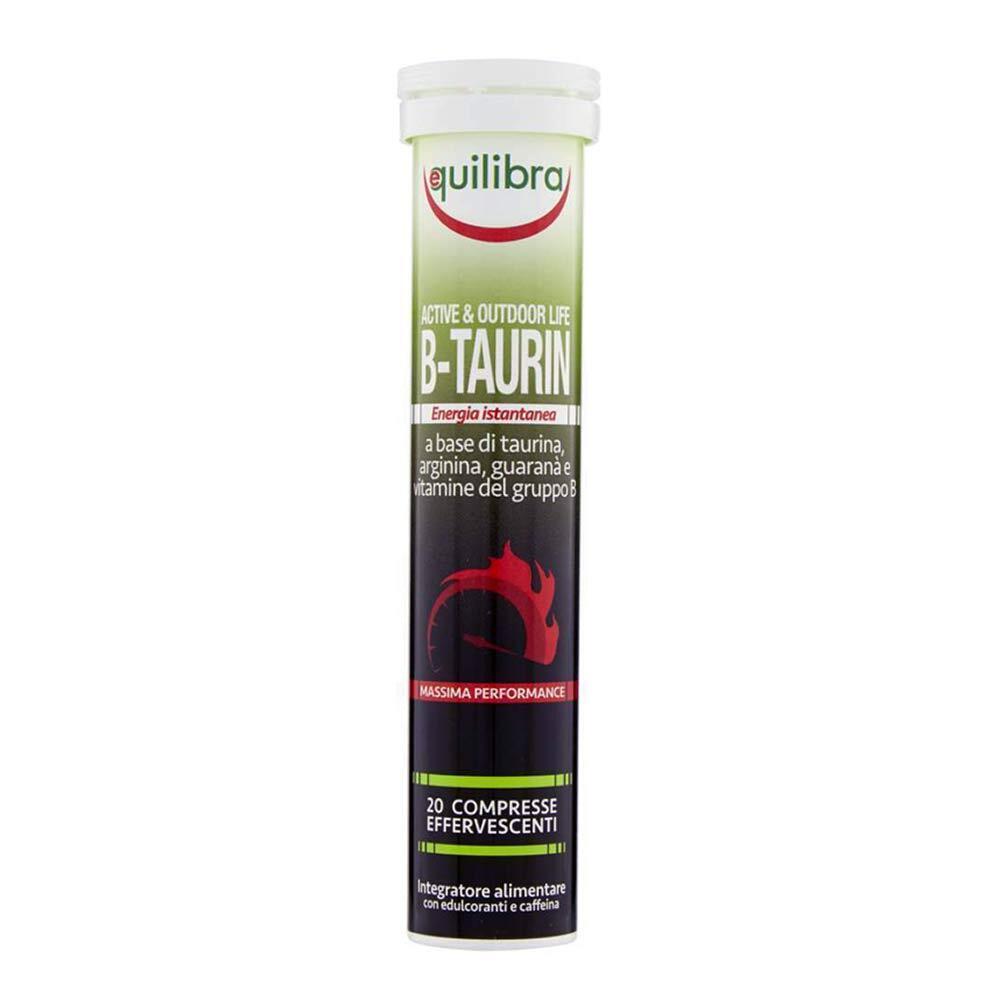 Equilibra B-Taurin Integratore di Taurina e Arginina, 20 Compresse Effervescenti