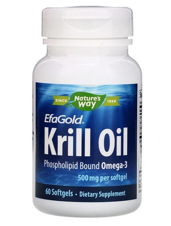 Nature's Way, EfaGold olio di Krill 500 mg, 60 Softgels € 553,77 /  kg