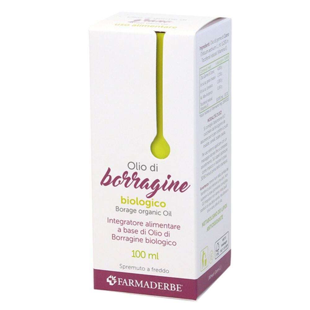 Farmaderbe Olio Alimentare di Borragine, 100ml