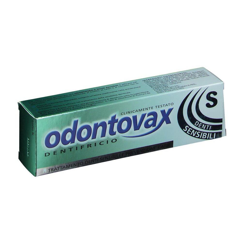 Odontovax S - Dentifricio Denti Sensibili e Prevenzione Carie, 75ml