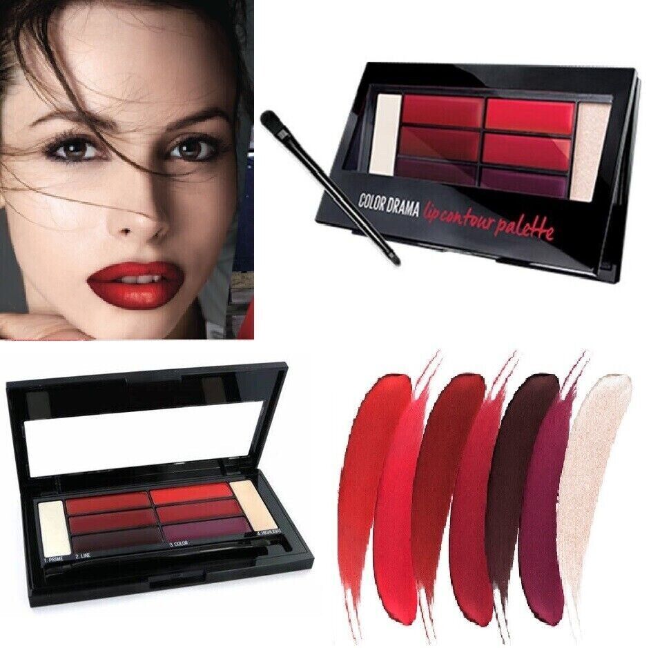 GEMEY MAYBELLINE Tavolozza A Labbra Color Drama 01 Crimson Viken Per Integrer