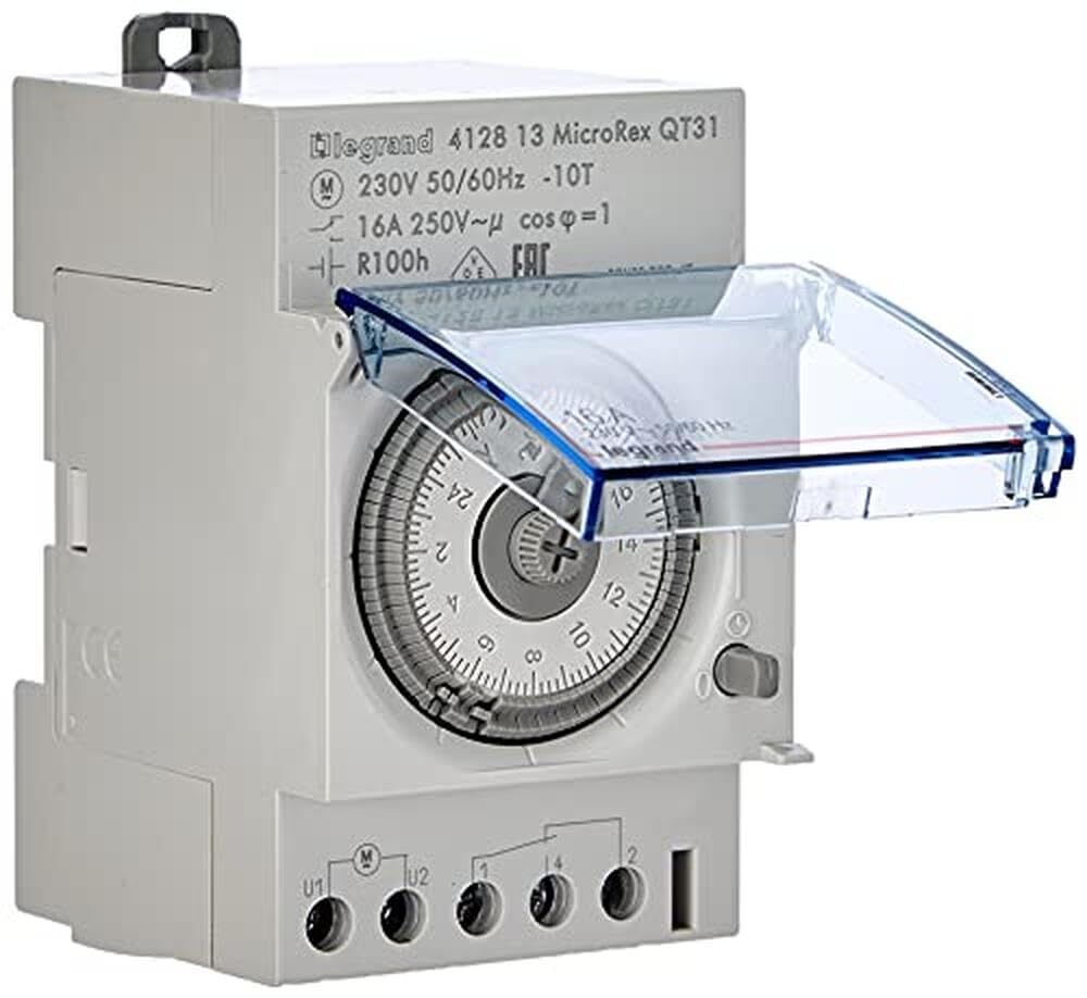 Legrand 412813 Micro Rex QT31 Interruttore giornaliero installazione analogic...
