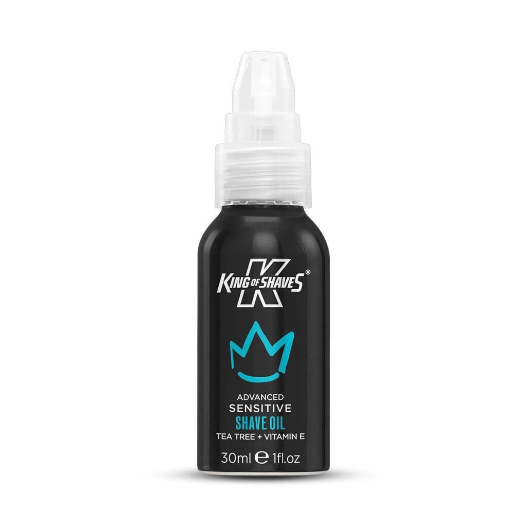 King of Shaves Sensitive Advanced Shaving Oil For Men | Handy Pump 30 ml (U2a)