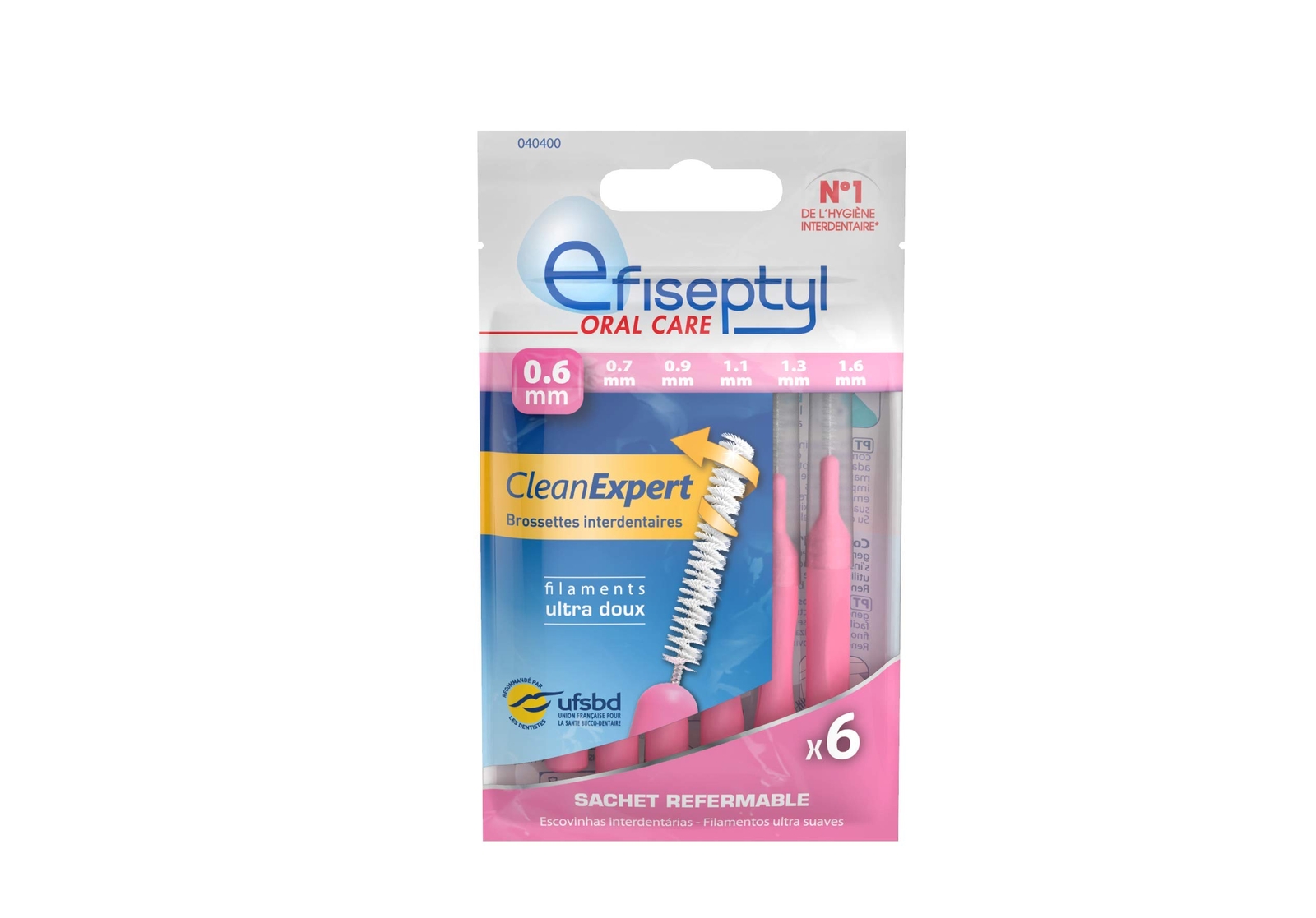EFISEPTYL - 6 spazzole Clean Expert, 0,6 mm (r8U)