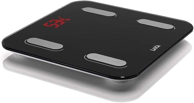 LAICA BILANCIA PESA PERSONE BLUETOOTH COLORE NERO PESO MAX 180 KG.