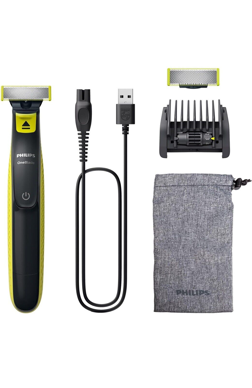 Philips OneBlade - Autentico Regolabarba e rasoio elettrico 1 lama per il...