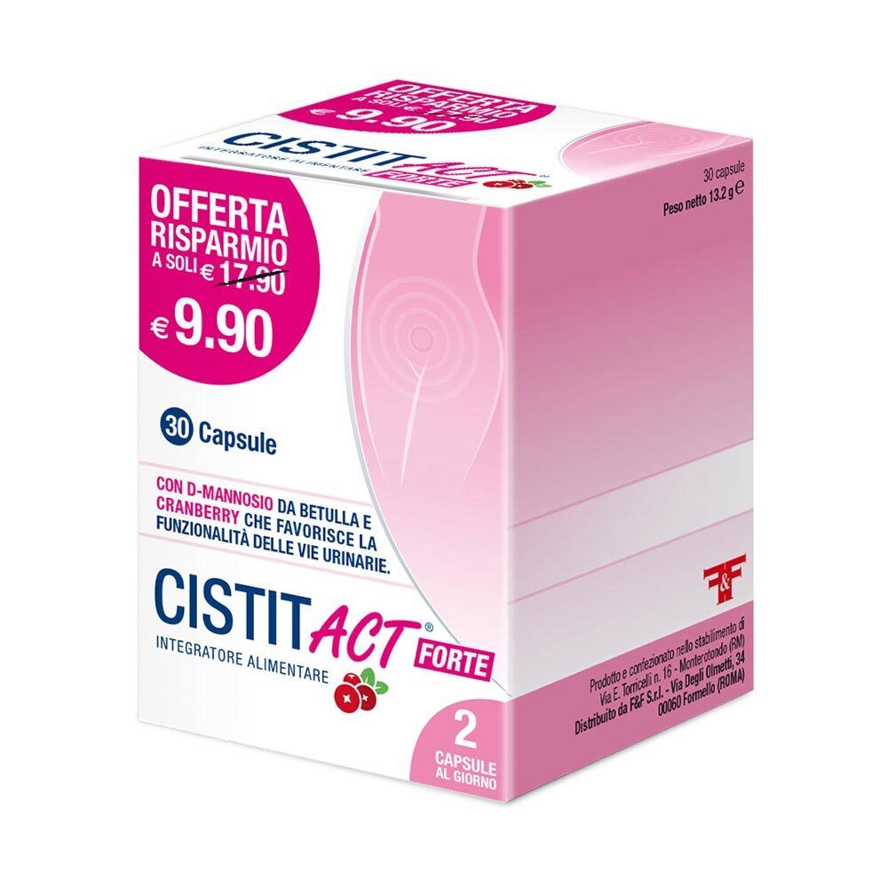 Linea Act Cistit Act Forte Integratore Alimentare, 30 capsule