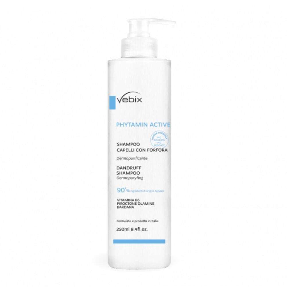 Vebix Phytamin - Active Shampoo Capelli con Forfora, 250ml