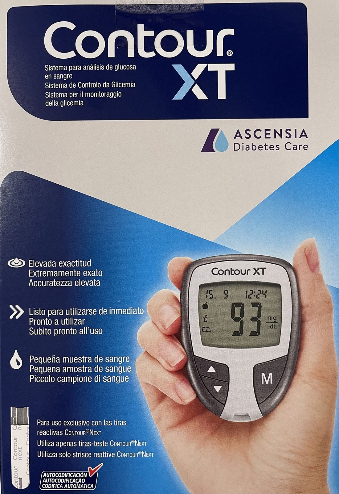 Ascensia Diabetes Care Glucometro Contour XT - Questo Kit Contiene: (t9h)