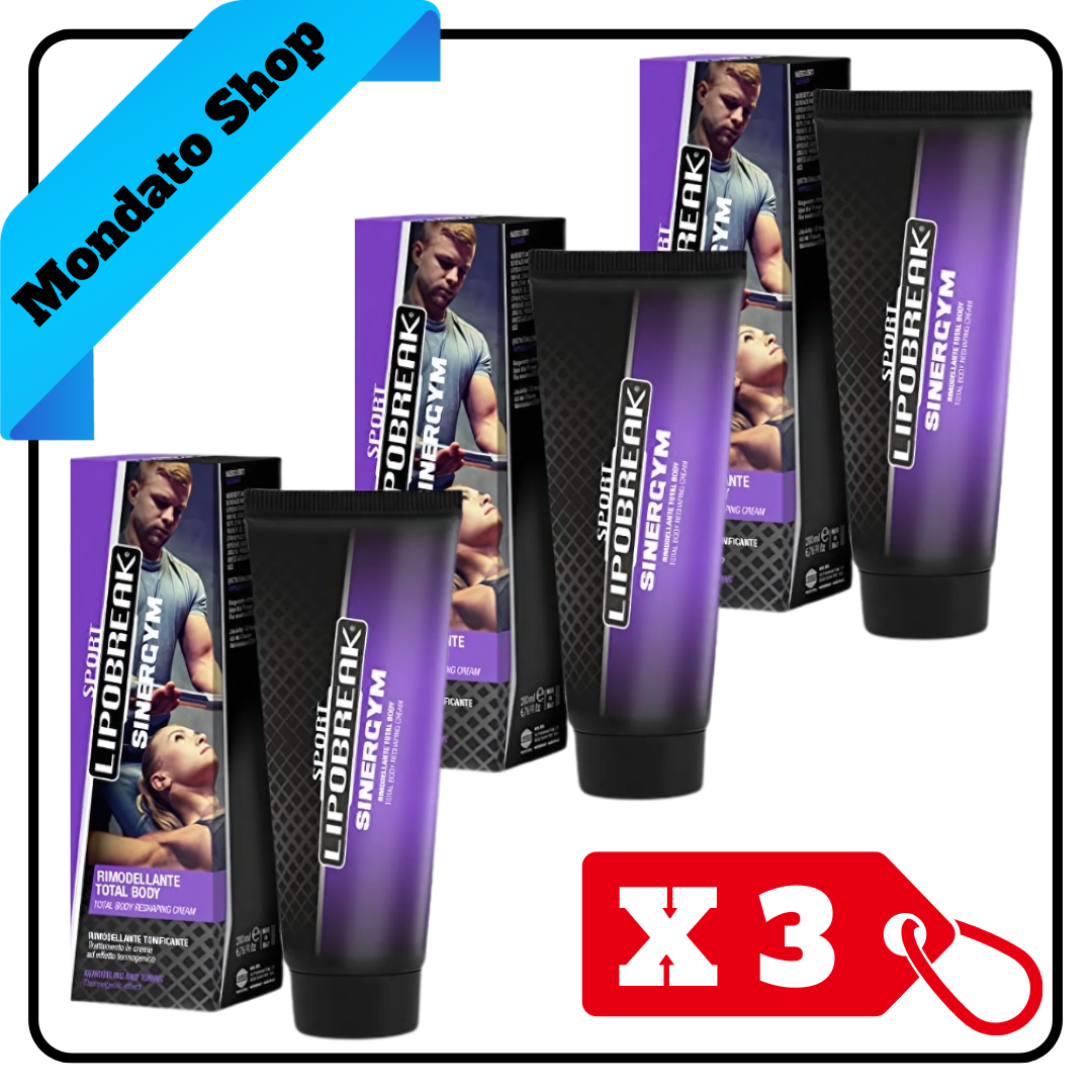LIPOBREAK SPORT SINERGYM CREMA TONIFICANTE BODY 200ml (X3)