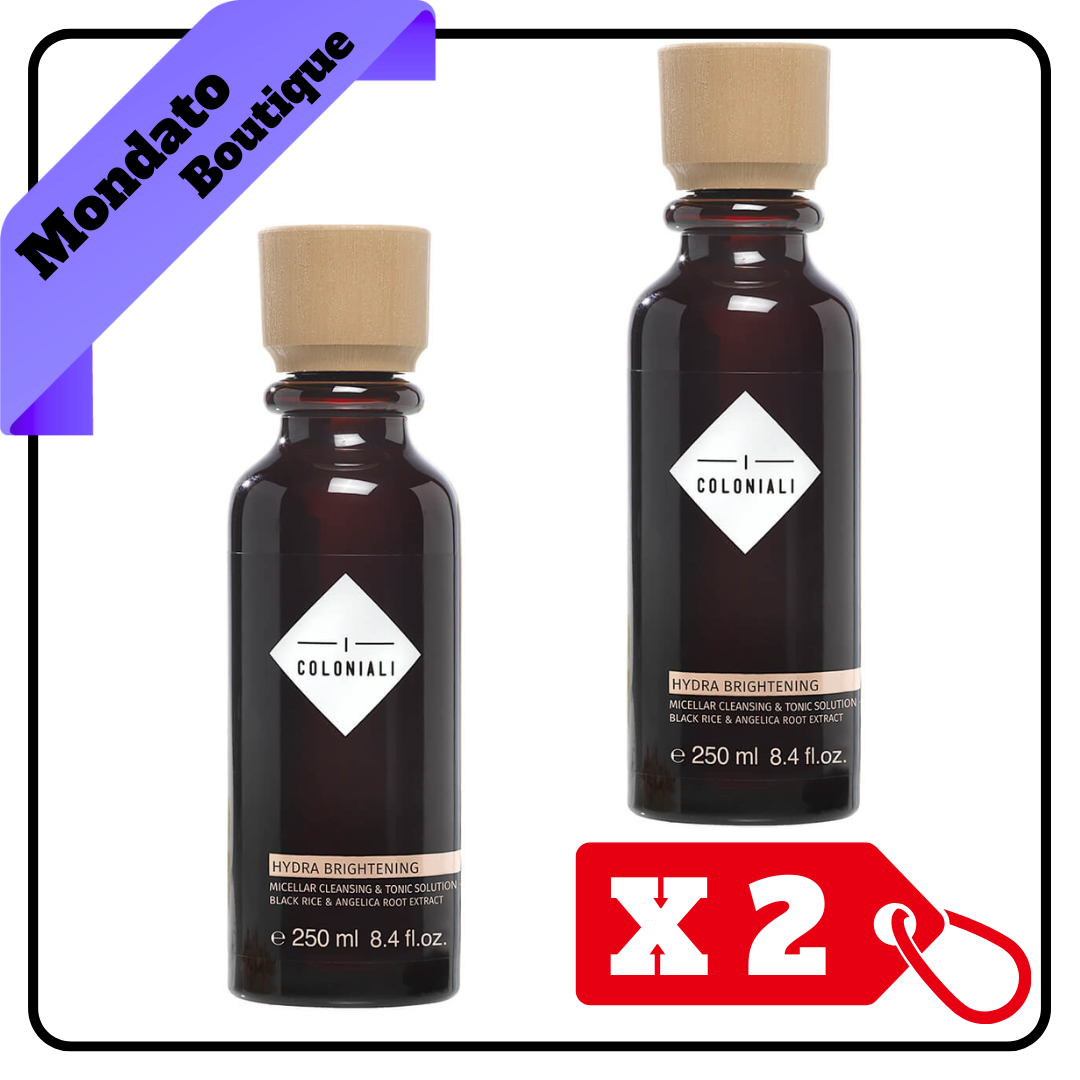 ATKINSONS I COLONIALI HYDRA BRIGHTENING ACQUA MICELLARE & TONICO 250ml (X2)