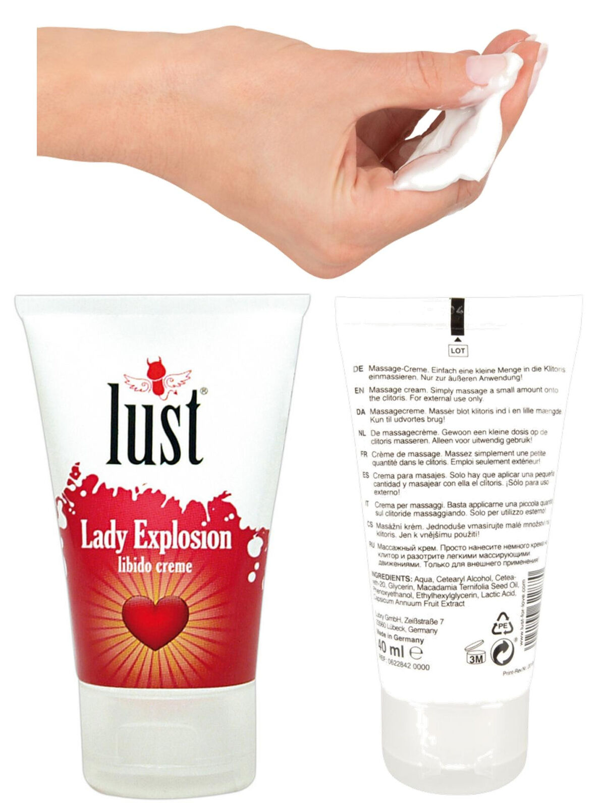 Gel stimolante donna lubrificante sessuale intimo a base acqua crema vaginale