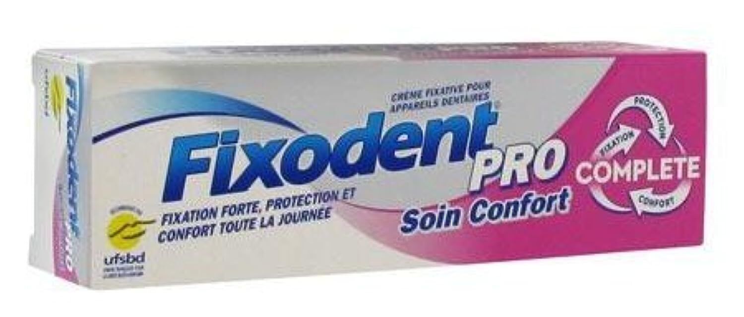 FIXODENT PRO CREME FIXATIVE SOIN CONFORT 47G (P6R)