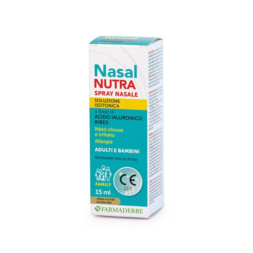 Farmaderbe Nasal Nutra Spray Nasale Dispositivo Medico, 15ml