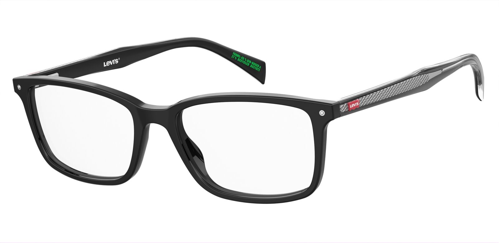 Occhiali da Vista LEVIS LV 5066 807 BLACK 52/17/140 Uomo