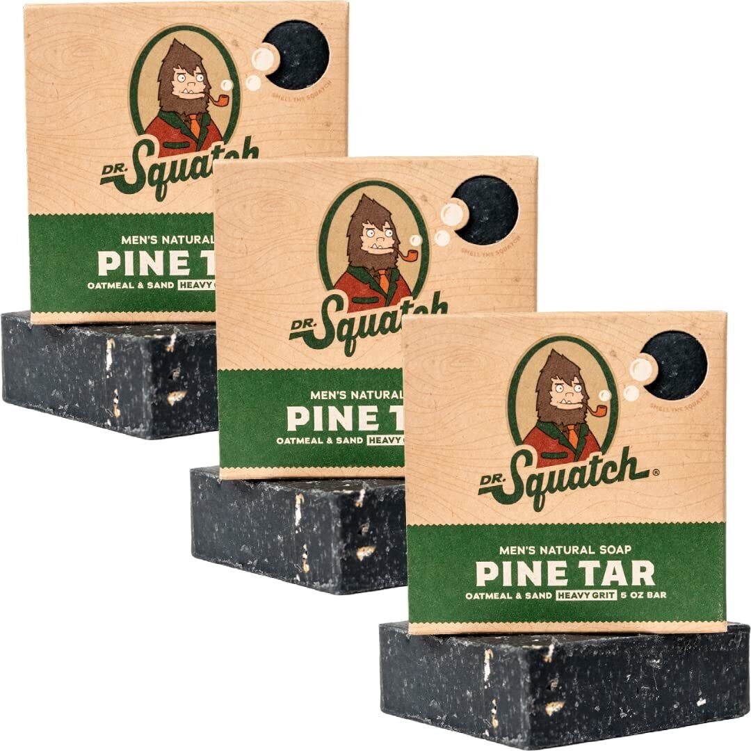 Dr. Squatch Tutte le saponette naturali per uomini con grana pesante confezio...