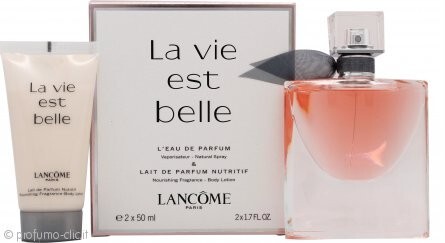 Lancome La Vie Est Belle L'Eau de Parfum Confezione Regalo 50ml EDP Spray + 50ml