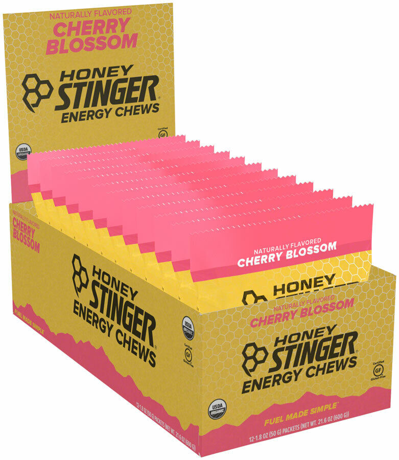 Honey Stinger Biologico Energia da Masticare - Fiore di Ciliegio - Scatola Di 12