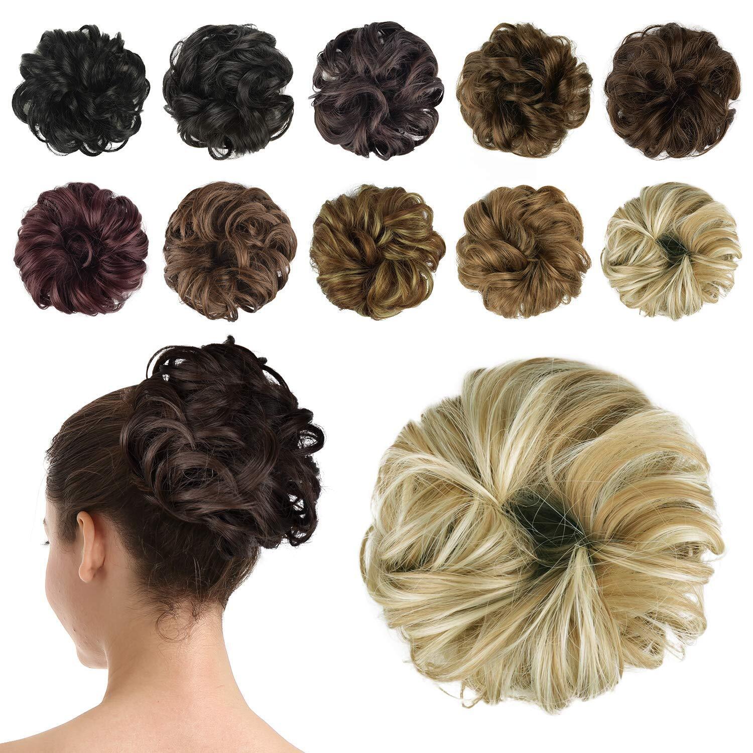 BARSDAR Extension per Capelli Chignon Elastico Posticcio per Capelli Chignon ...
