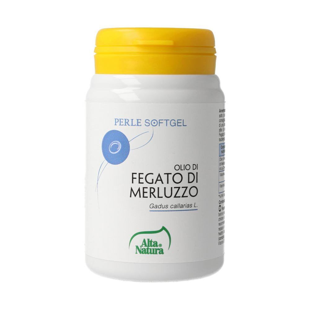 Alta Natura Fegato di Merluzzo Integratore Alimentare, 100 Perle