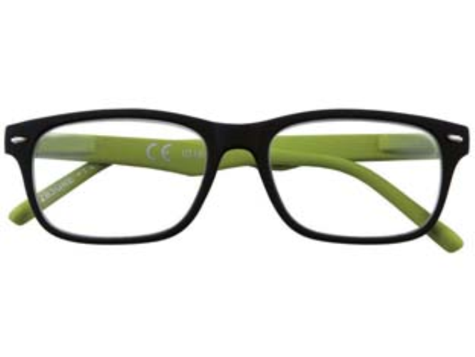 Occhiale lettura montatura policarbonato nero/verde b3 - diottrie +3,0 - 31z-b3-