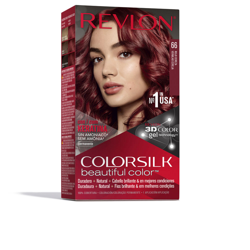 Capelli Revlon Mass Market women COLORSILK colorante #66-rosso ciliegia 1 u