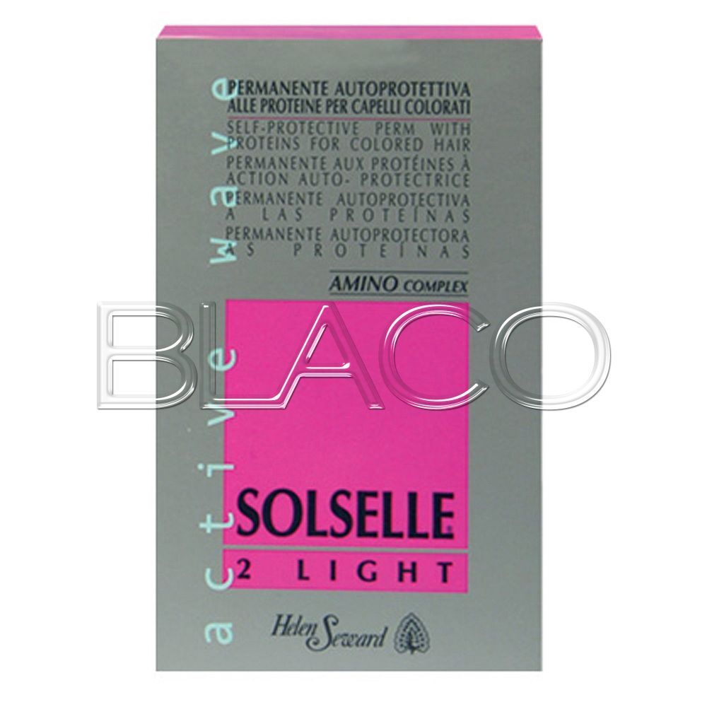 SOLSELLE 2 LIGHT PERMANENTE CAPELLI COLORATI MONODOSE RIDUTTORE FISSATORE