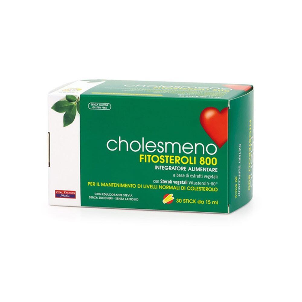 Vital Factors Choles Meno Fitosteroli 800 Integratore Colesterolo, 30 Stick