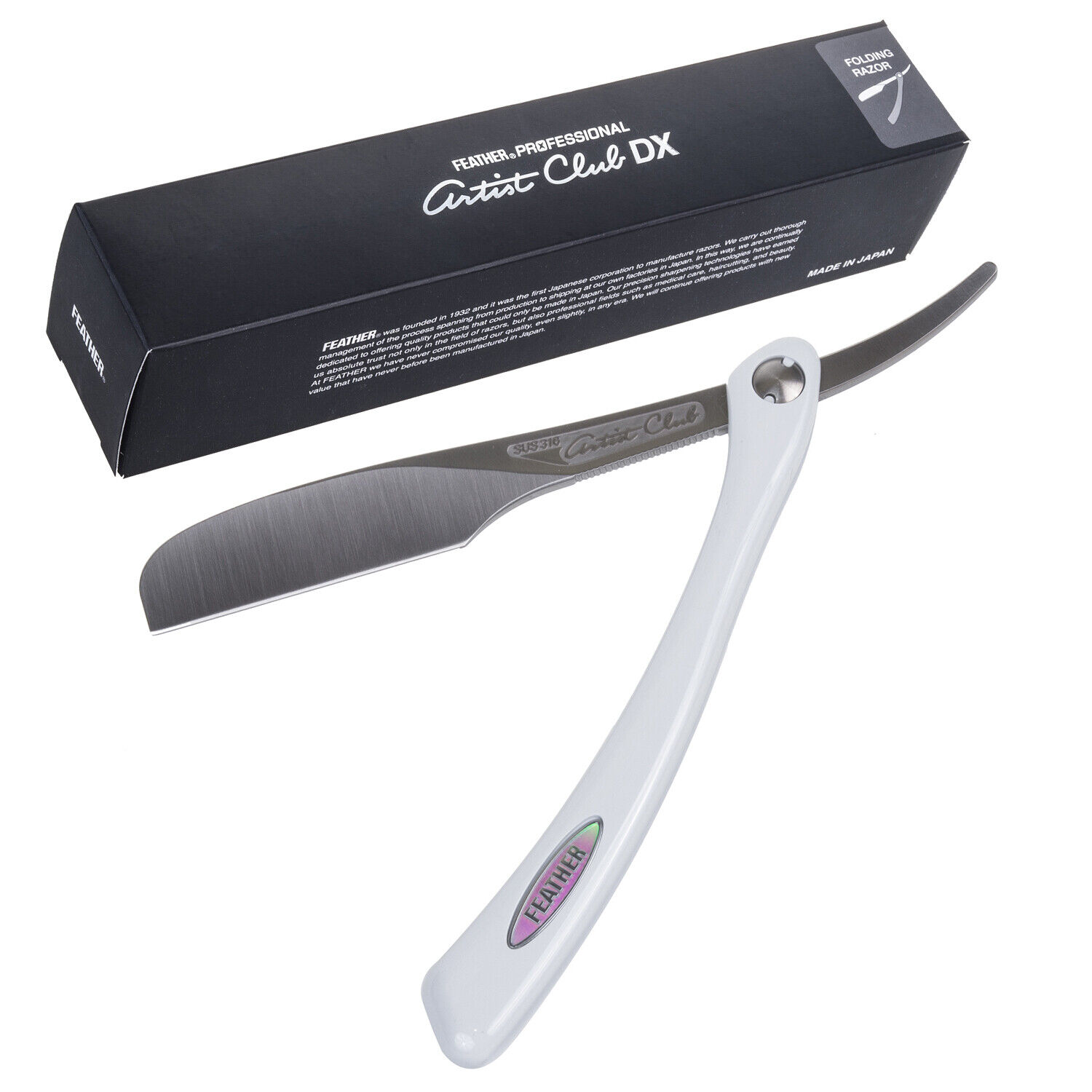 Rasoio Feather Artist Club DX Acciaio Inox Resina ACD-R