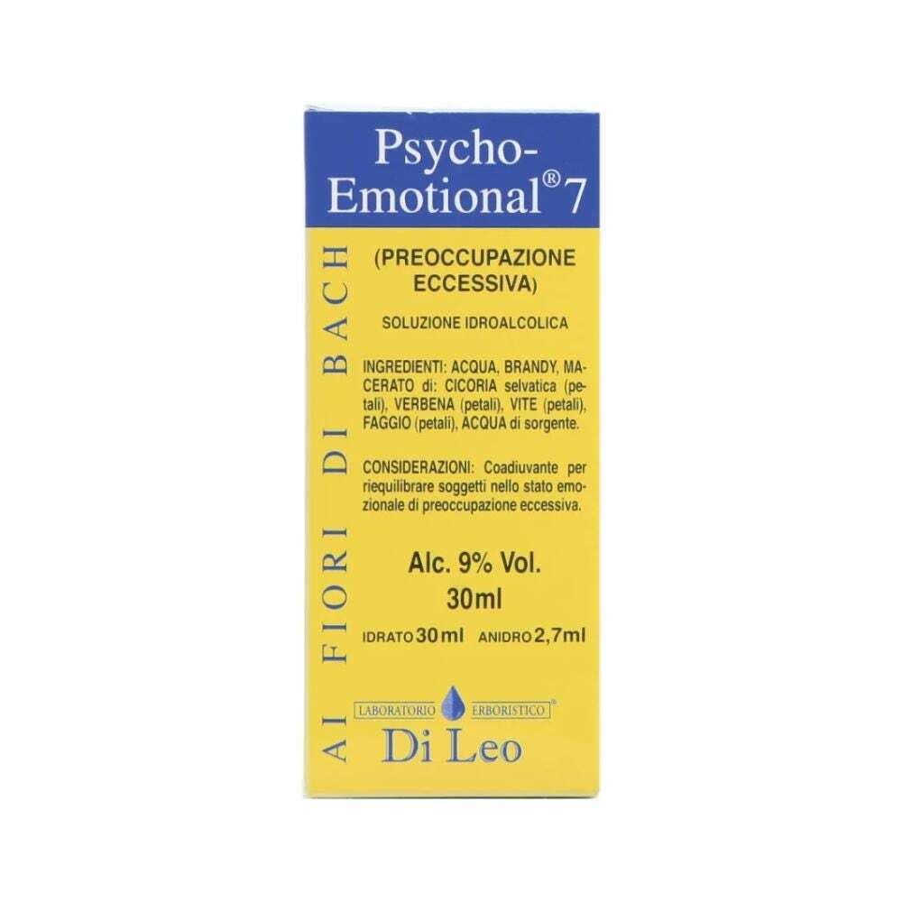 Laboratorio Erboristico Di Leo Psycho Emotional 7 Preoccupazione Eccessiva, 30ml