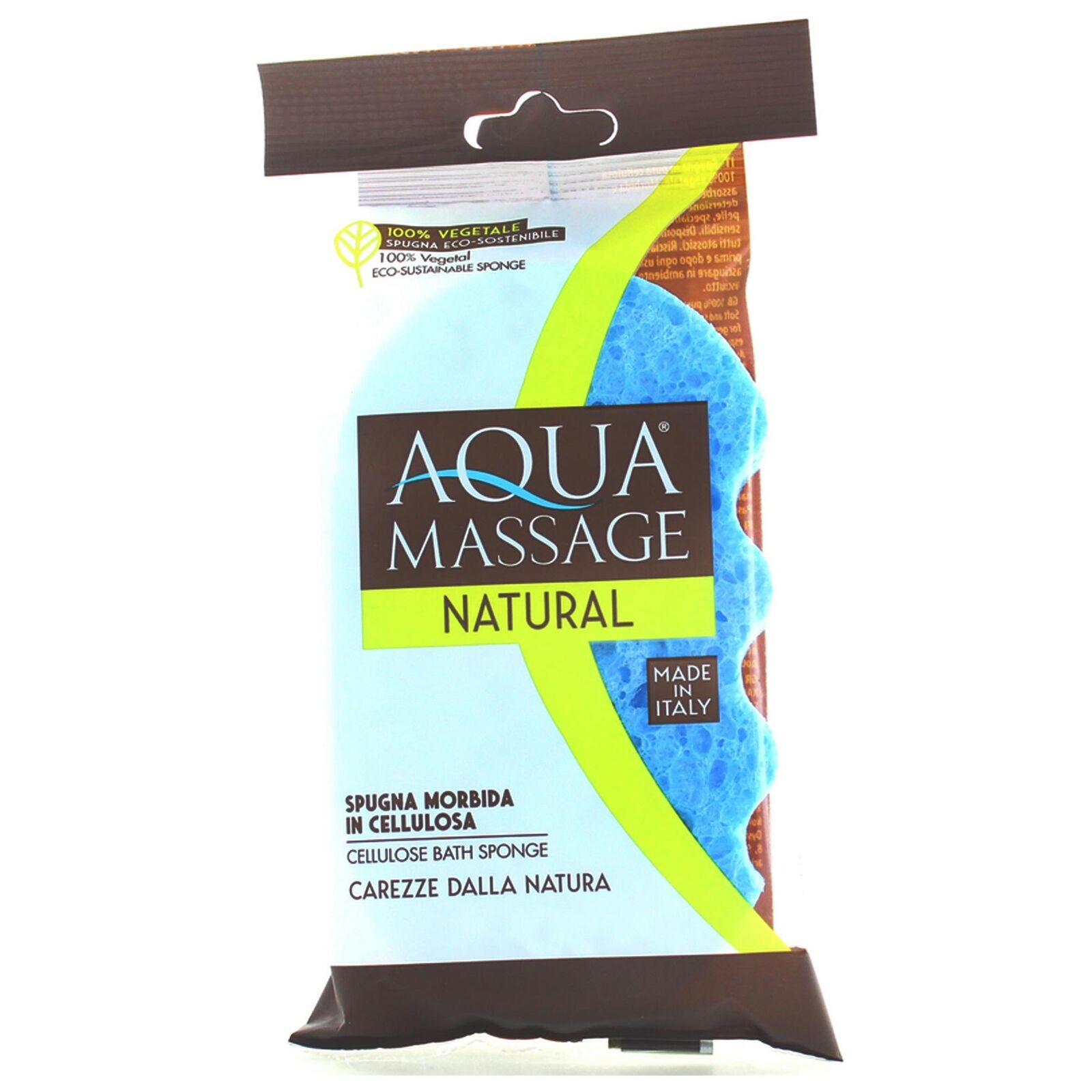 SPUGNA DA BAGNO ARIX AQUA MASSAGE NATURAL IN CELLULOSA VEGETALE MORBIDA