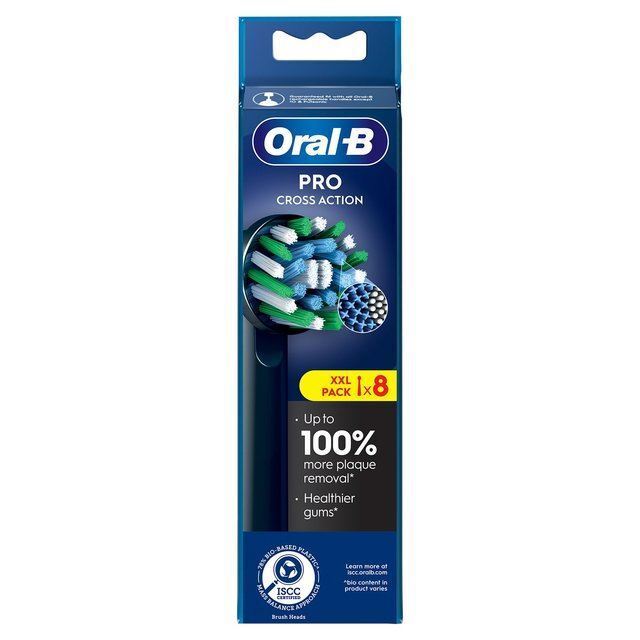 Oral-B Crossaction Spazzolino Testine Nero - Confezione Di 8