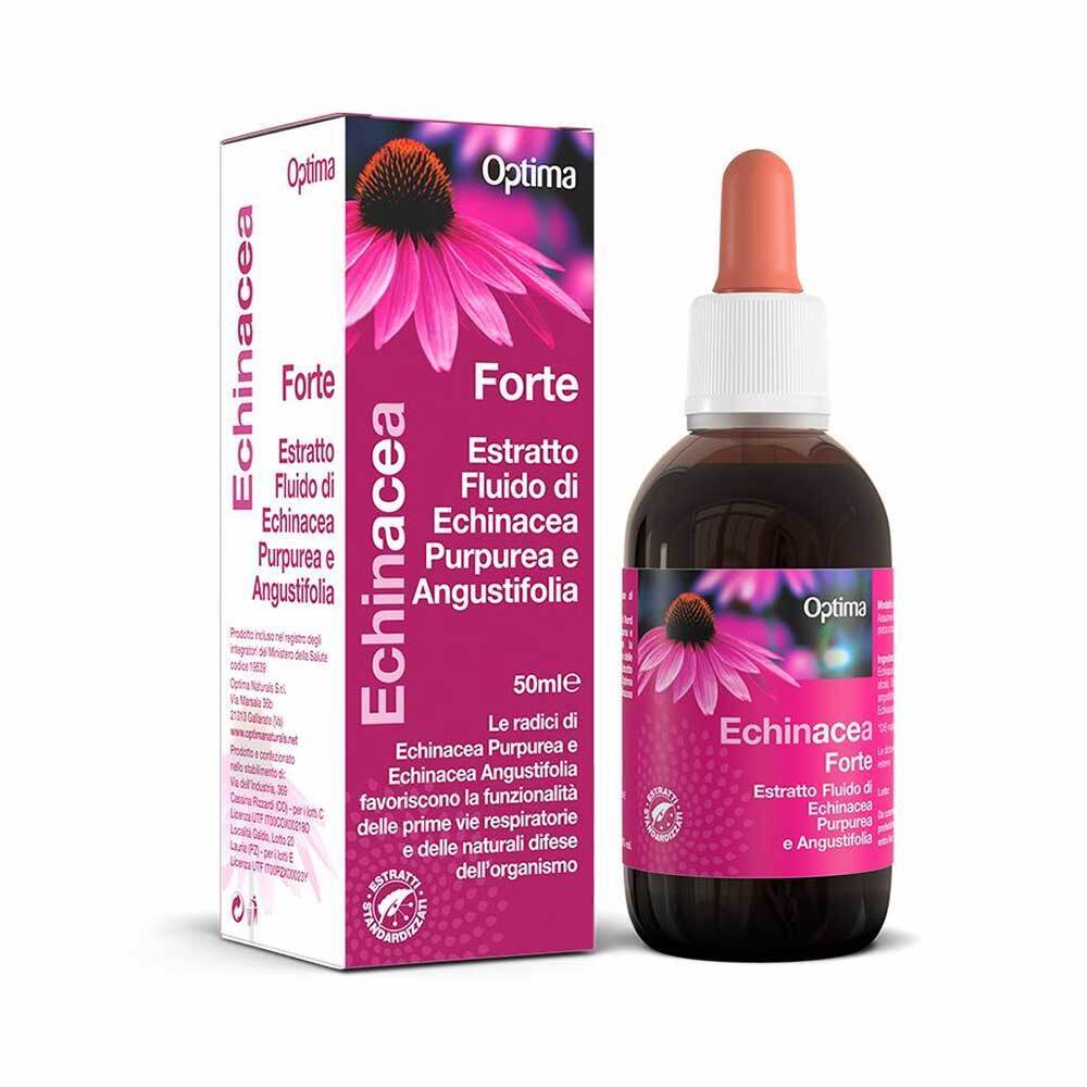 Optima Naturals Echinacea - Estratto Fluido Forte Purpurea e Angustifolia, 50ml