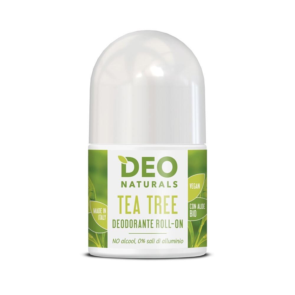 Optima Naturals Deo Naturals - Deodorante Roll On Tea Tree Ipoallergenico, 50ml