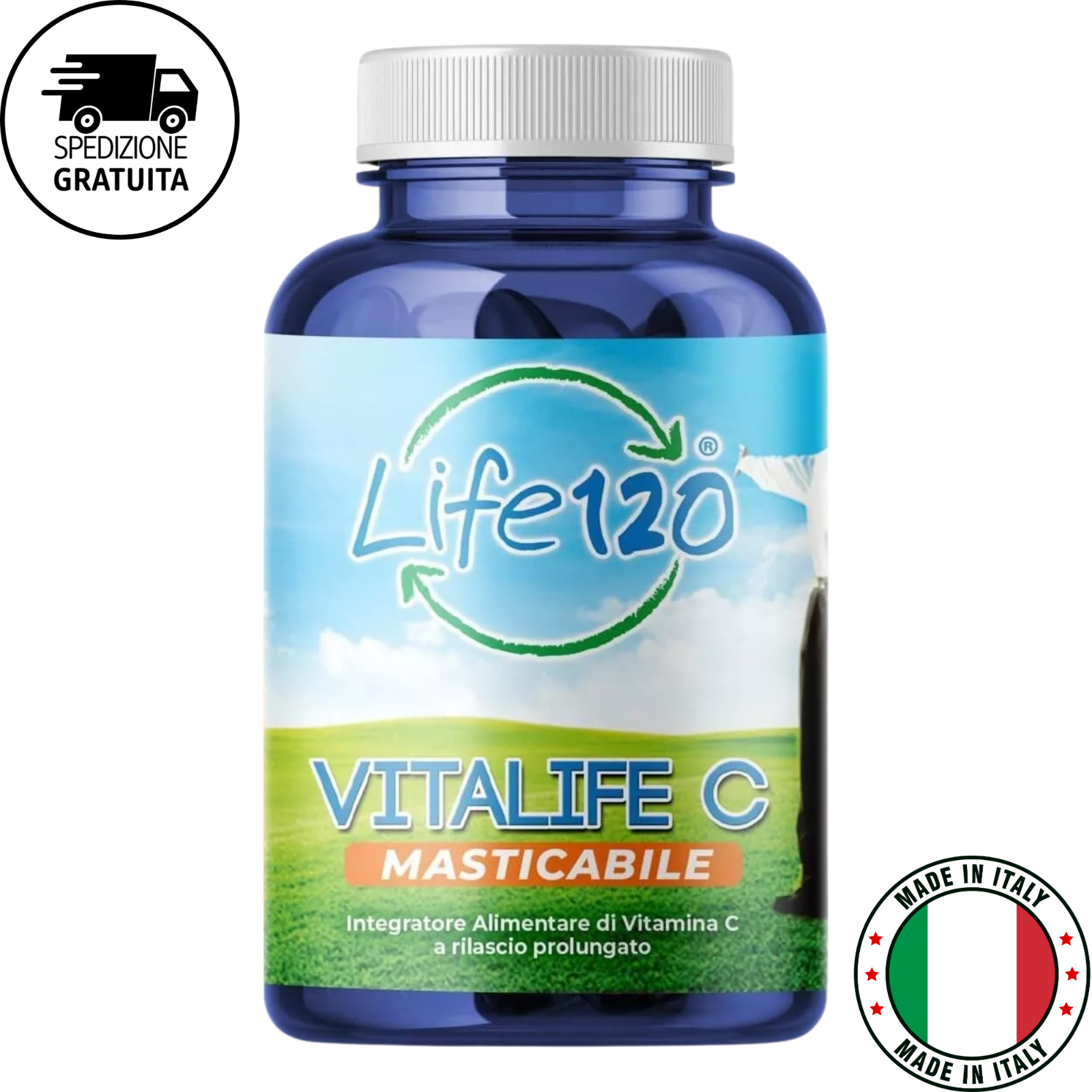 Life 120 | VITALIFE C Masticabile a rilascio prolungato | 90 Compresse