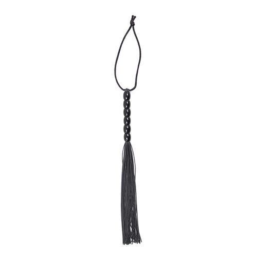 Frusta a frange several flogger black mini frustino nero bondage fetish sculacci
