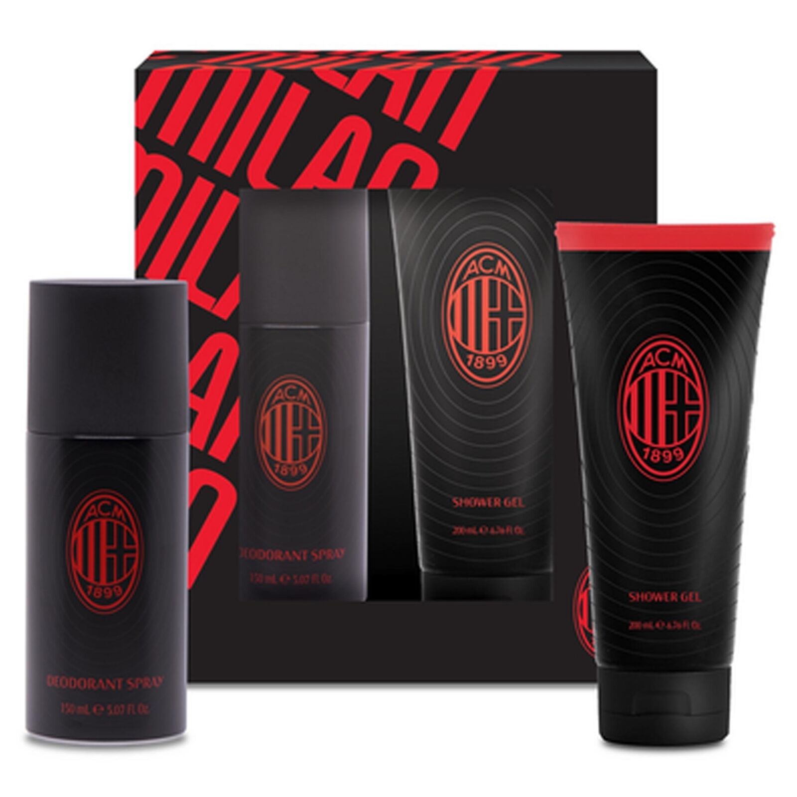 COFANETTO MILAN CON SHOWER GEL 200ML E DEODORANTE 150ML UFFICIALE