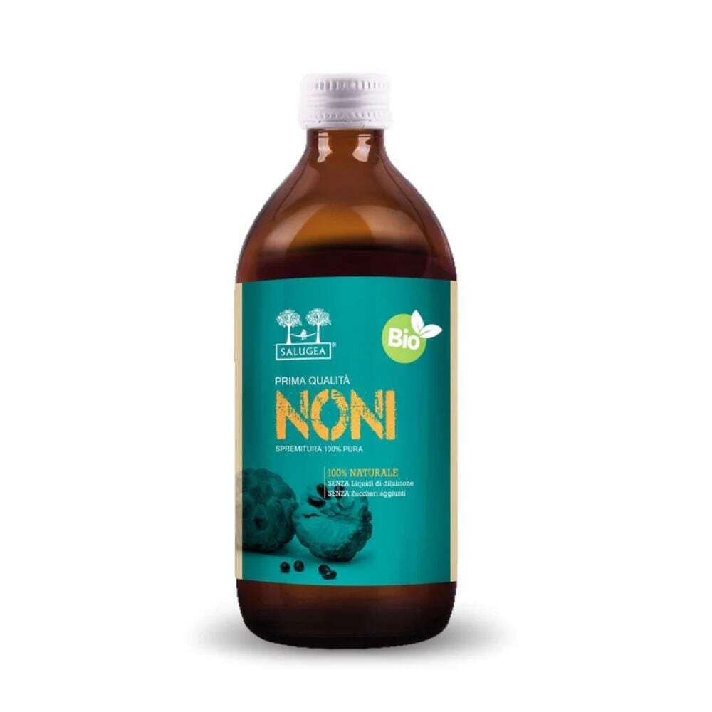 Salugea Succo Noni Bio Integratore Stanchezza Fisica e Mentale, 500ml